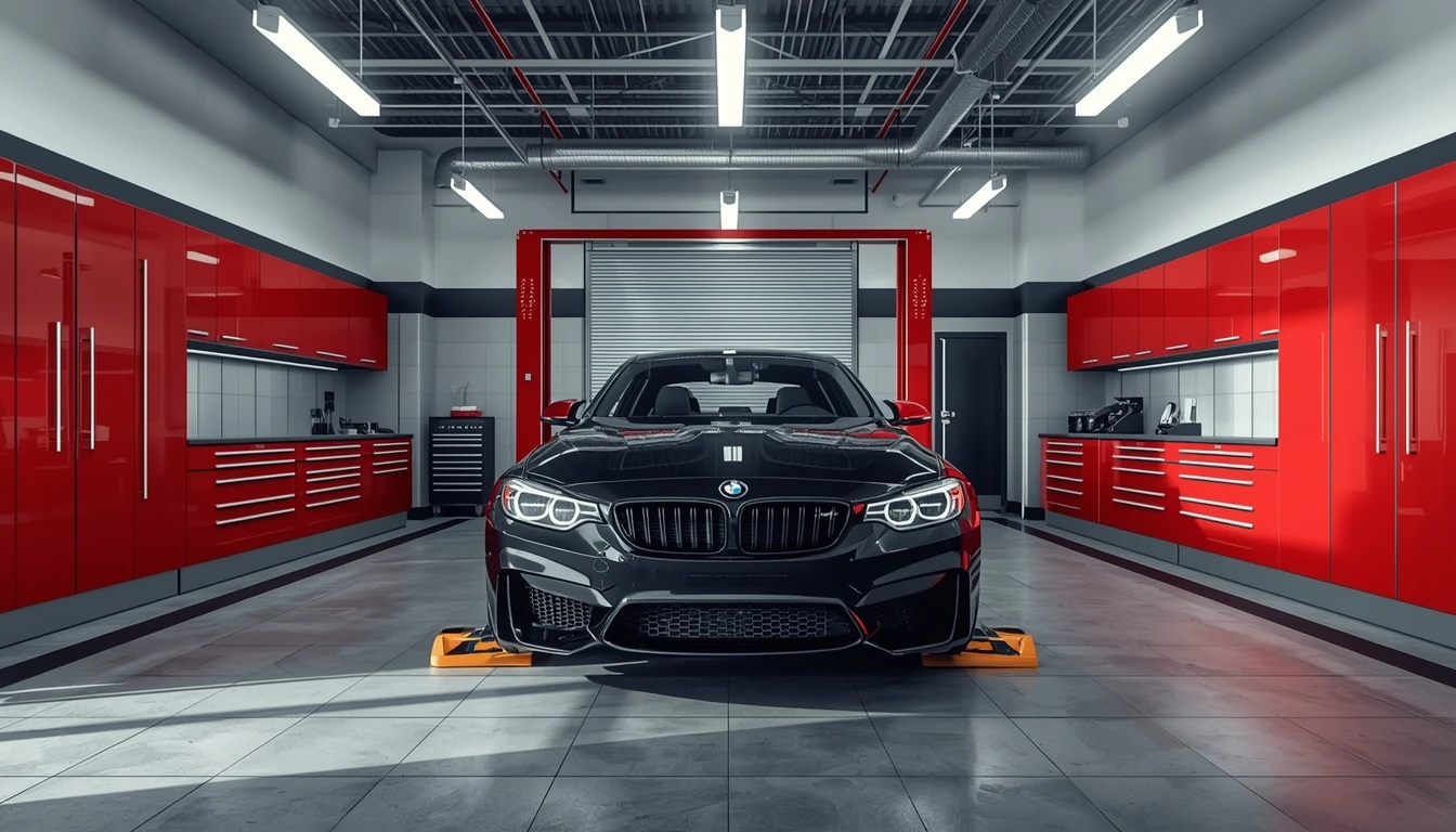 Auto nera in officina pronta per il tagliando - Ci Siamo Rotti Roma